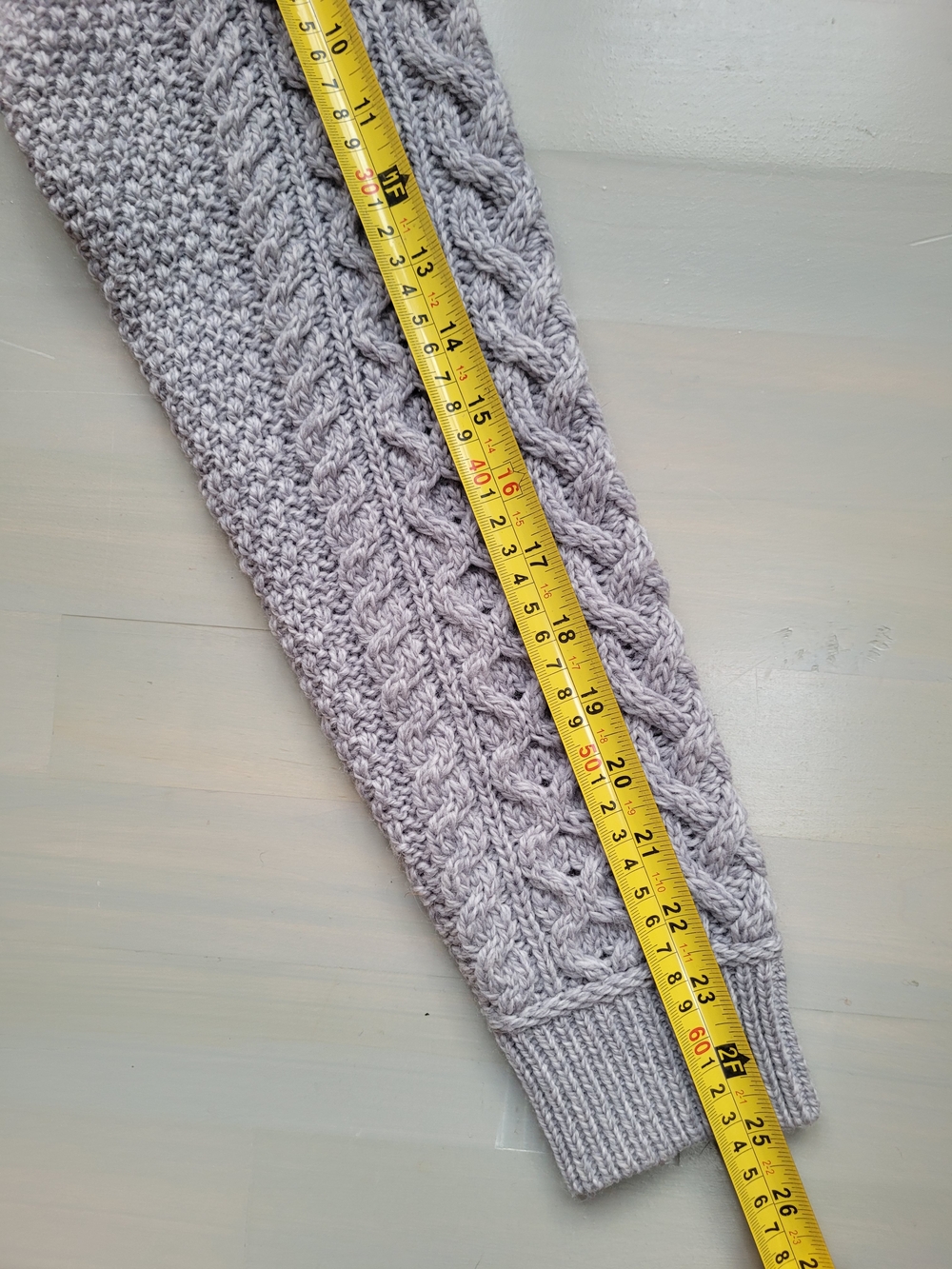 NEW Aran Mor 100% Merino Wool Textured Cable Knit Crewneck Sweater With Pockets - Picture 9 of 12